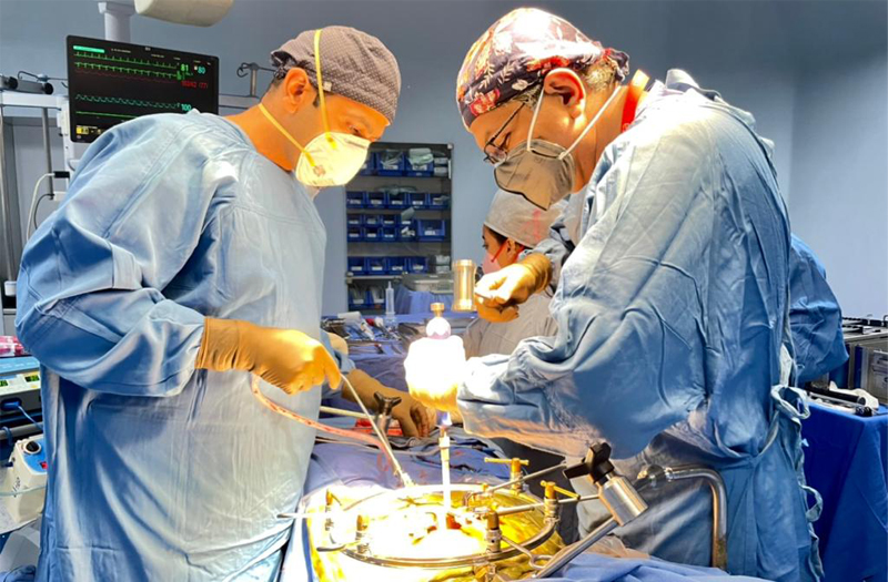 During surgery